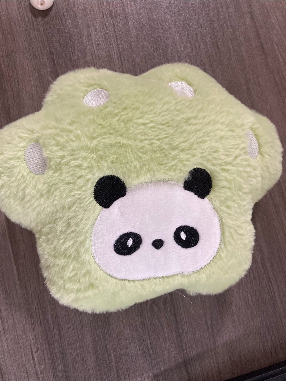 Plush Panda Face Kids Toy - Green